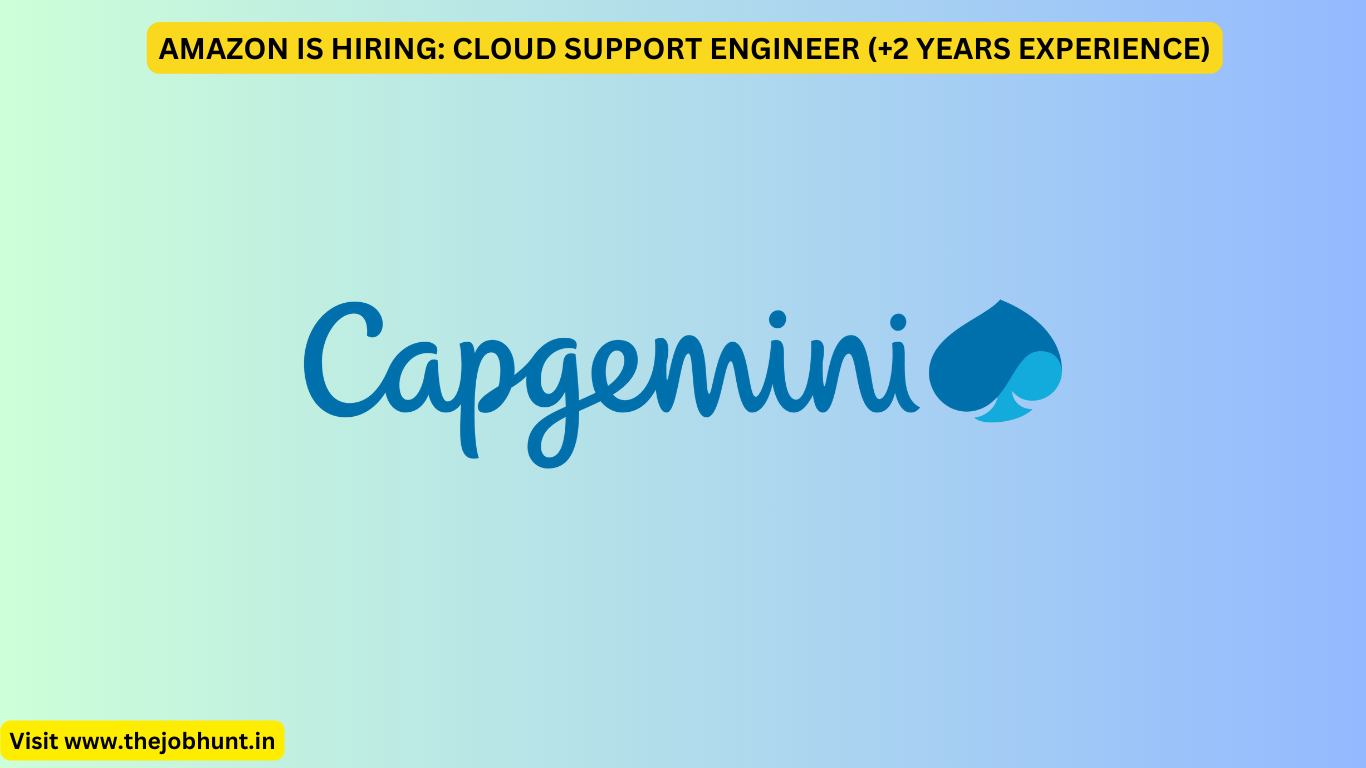 CAPGEMINI IS HIRING: DATA ANALYST (1+ YEAR EXPERIENCE)