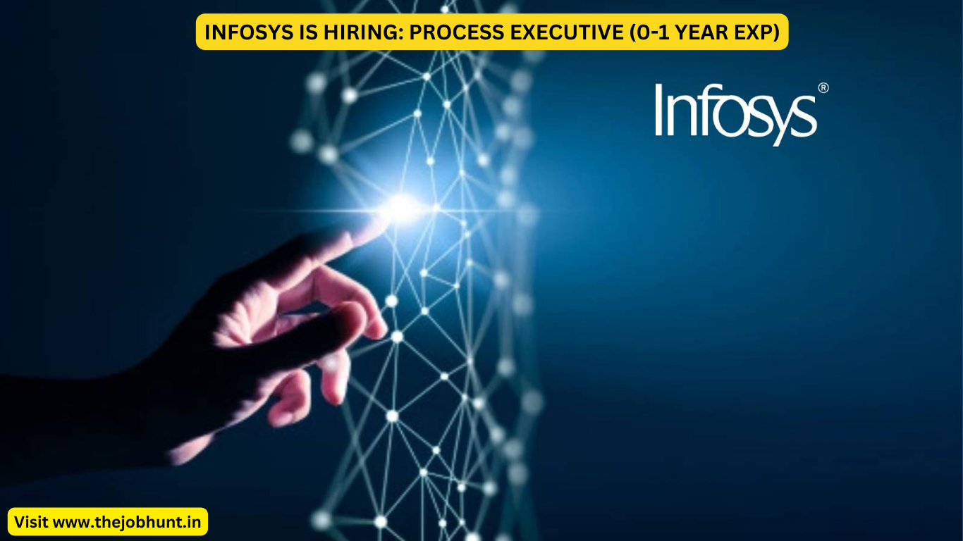INFOSYS IS HIRING: PROCESS EXECUTIVE (0-1 YEAR EXP)