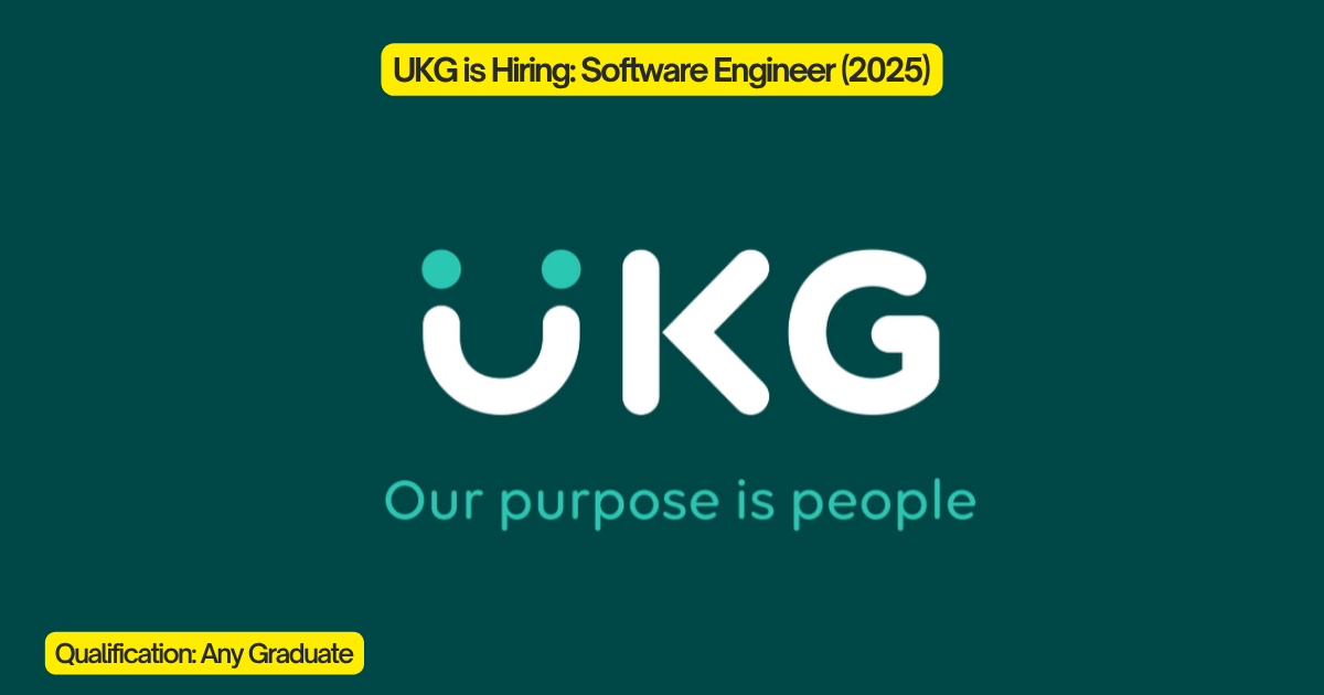 UKG is Hiring: Software Engineer (2025)